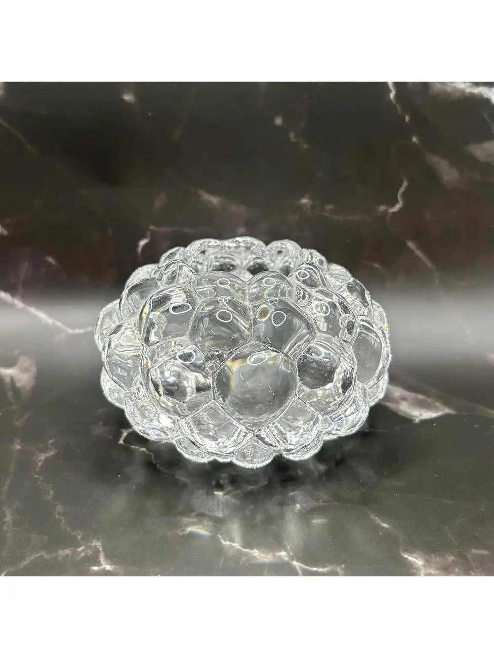Orrefors Crystal Raspberry Votive (no candle)